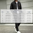 thumbnail image 3 of Ceisia Men Patchwork Suede Corduroy Collar Jacket Full Zip Long Sleeve Retro Casual Outerwear Black S Gift, 3 of 9