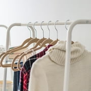 IRIS Clothes Rack with 4 Metal Shelves, Freestanding for Hanging Clothes, Easy to Assemble