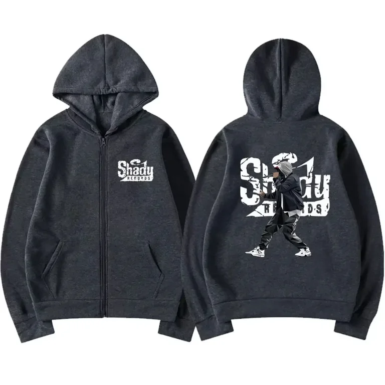 Rapper Eminem Slim Shady Music Rap Fashion Zip Hoodie Hip Rapper Eminem Slim Shady Music Rap Fashion Zip Hoodie Hip