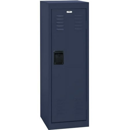 Sandusky 1-Tier Welded Steel Storage Locker, 48"H, Navy Blue