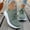 Green, variant on YOUYEDIAN Sneakers for Women Versatile Lace-up Comfy Breathable Fashion Soft Platform Sneakers Casual Sport Outdoor Walking Shoes