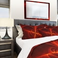 thumbnail image 4 of Designart 'Red Laser' Modern & Contemporary Duvet Cover Set, 4 of 4