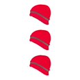 thumbnail image 4 of Bonnets de Crâne pour Hommes Doublure Réfléchissante Bonnet d'Hiver Thermique Multifonction Coupe-Vent Froid pour Protection Cyclisme Ski Rouge Vin 3Ensemble, 4 of 6