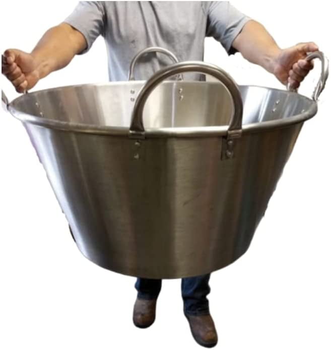 Huge 4Handles Extra Large XXL 33'' Carnitas Cazo Stainless Steel Caso