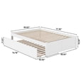 thumbnail image 7 of AFI Concord Full Solid Wood Platform Bed with Footboard & Full Trundle in White, 7 of 7