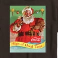 thumbnail image 2 of Coca-Cola - Sip Of Good Taste Vintage Coca Cola Santa - Men's Short Sleeve Graphic T-Shirt, 2 of 4