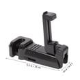 thumbnail image 2 of WEUVEB Car Back Seat Headrest Hooks Headrest Phone Holder Black Space-saving 1Set, 2 of 8