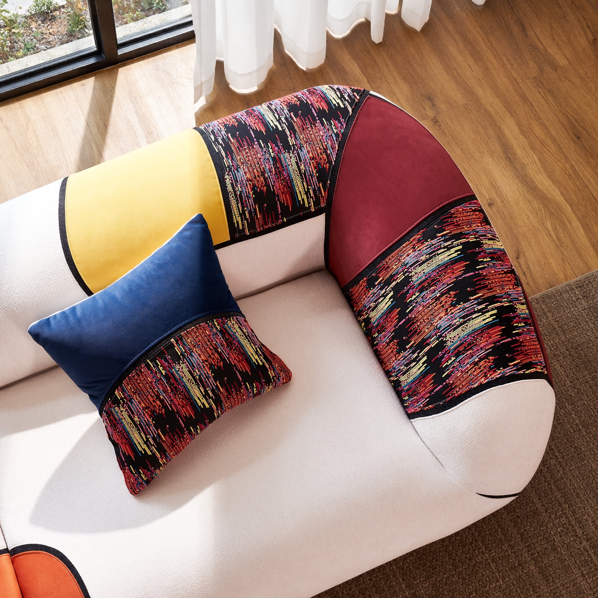 YINIX 102" Modern Loveseat Sofa with Extra Deep Seat, Comfy Upholstered Couch for Living Room