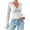 White, variant on Bxsruta Tops for Women, Women's V-Neck Lace Blouse, Casual Long Sleeve Top