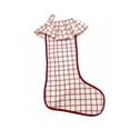 thumbnail image 2 of YingYouFu Christmas Red and White Stripe Stockings with Ruffled Cuff , Xmas Large Hanging Stockings Decorations for Christmas Tree Fireplace Family Holiday Party Decor, 2 of 6