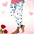 thumbnail image 6 of hotojiny Valentines Day Leggings for Women Casual Spring Fashion Yoga Workout Pants Slim Heart Print Leggings, 6 of 8
