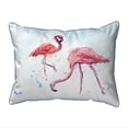 thumbnail image 1 of 11 x 14 in. Funky Flamingos Small Outdoor & Indoor Pillow, 1 of 1