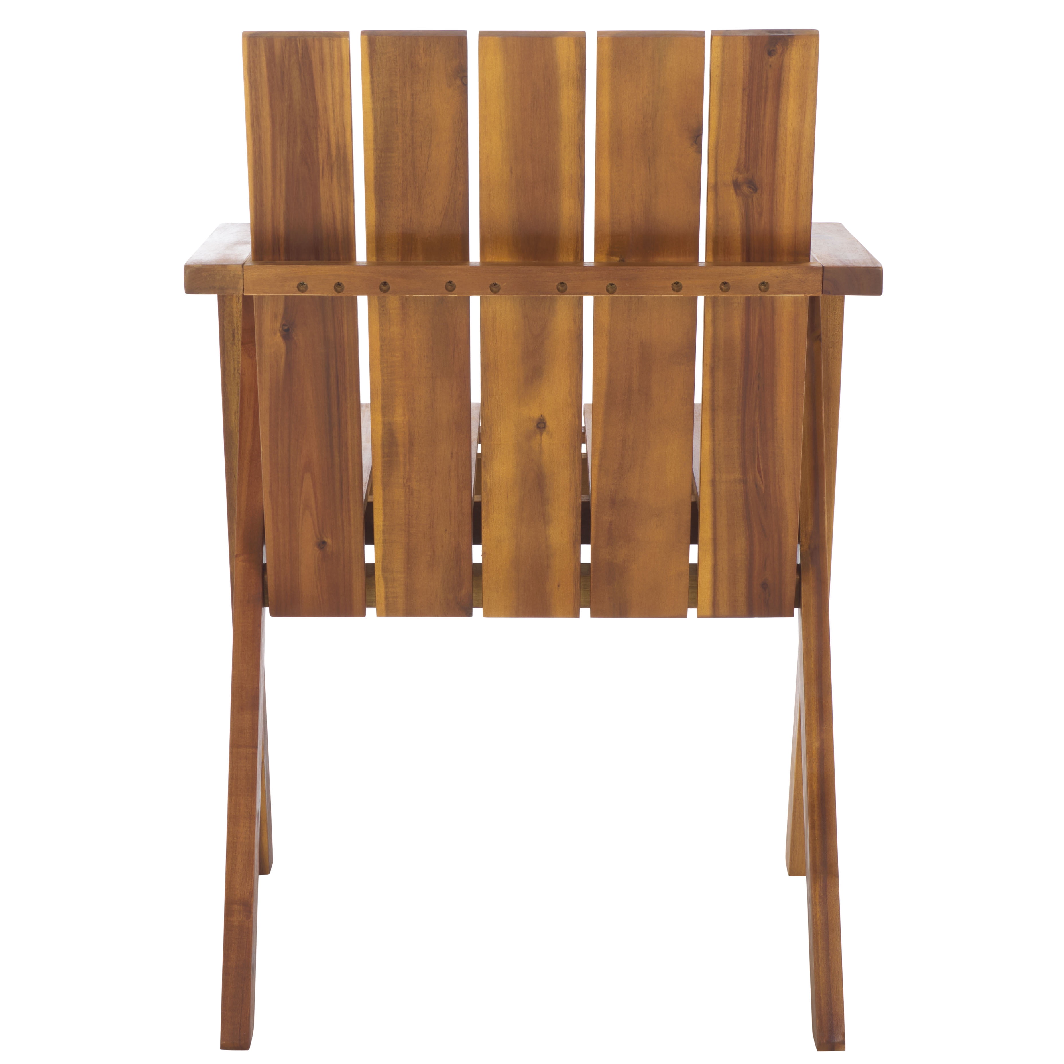 Safavieh Outdoor Tucker Wood Adirondack Chair, Natural