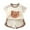Brown, variant on Summer Outfits for Girls, Baby Girl Outfits, Children's Short Sleeve Set Baby's Summer T-shirt Two-piece Set Sports and Casual Clothes
