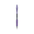 thumbnail image 3 of G2 Premium Retractable Gel Pen 0.5 mm, Purple Ink, Smoke Barrel, Dozen, 3 of 3
