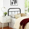 thumbnail image 2 of Mod Uptown Modern Farmhouse Metal Headboard, Twin, Brown, 2 of 4