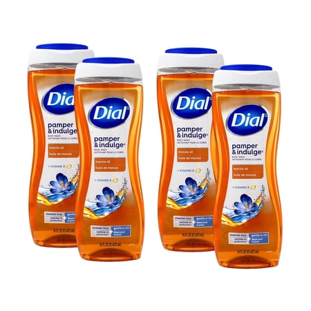 Dial Miracle Oil Restoring Body Wash, 16 oz (Pack of 4)