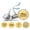 Glitter Gold, variant on Darling Souvenir Candy&nbsp;Chocolate Labels 190 Pcs Sacrament Baptism Theme&nbsp;Stickers-Mint