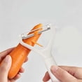 thumbnail image 7 of 2 Pcs Vegetable Peeler– Swivel Cutter and Horizontal Slicer with Built-in Eye Remover, Vegetable Slicer with Comfortable Handle, Carrot Cutter with Stainless Steel Blade for Kitchen, 7 of 7