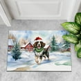 thumbnail image 4 of Hello Winter English Springer Spaniel Frosty Morning Welcome Snowy Christmas Doormat Springers Dog Lover Gifts Indoor Outdoor Welcome Mat - 02018, 4 of 5