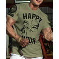 thumbnail image 2 of Gymish Happy Hour Kickboxer Men’s Workout T-Shirt – Funny Gym Tee, Athletic Fitness Shirt for Men, 2 of 6