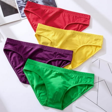 

rygai Adult Man Briefs Stretchy Breathable Male Underwear for Daily Life Royal Blue XL