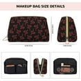 thumbnail image 2 of Classic Cartoon Cute Snake Red Makeup Bag, Leather Waterproof Travel Toiletry Bag, Large Capacity Cosmetic Bag Make up Bags Organizer fro Travel Size Toiletries Women Girls, 2 of 4
