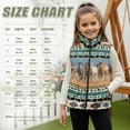 thumbnail image 7 of Uorisanigo Fleece Jacket Vest for Boys Girls, Casual Full Zipper Kids Aztec Western Horse Jackets, Soft Puffy Sleeveless Vests Warm Outwear Fashion Fall Winter Clothes 2-12 Years, 7 of 7