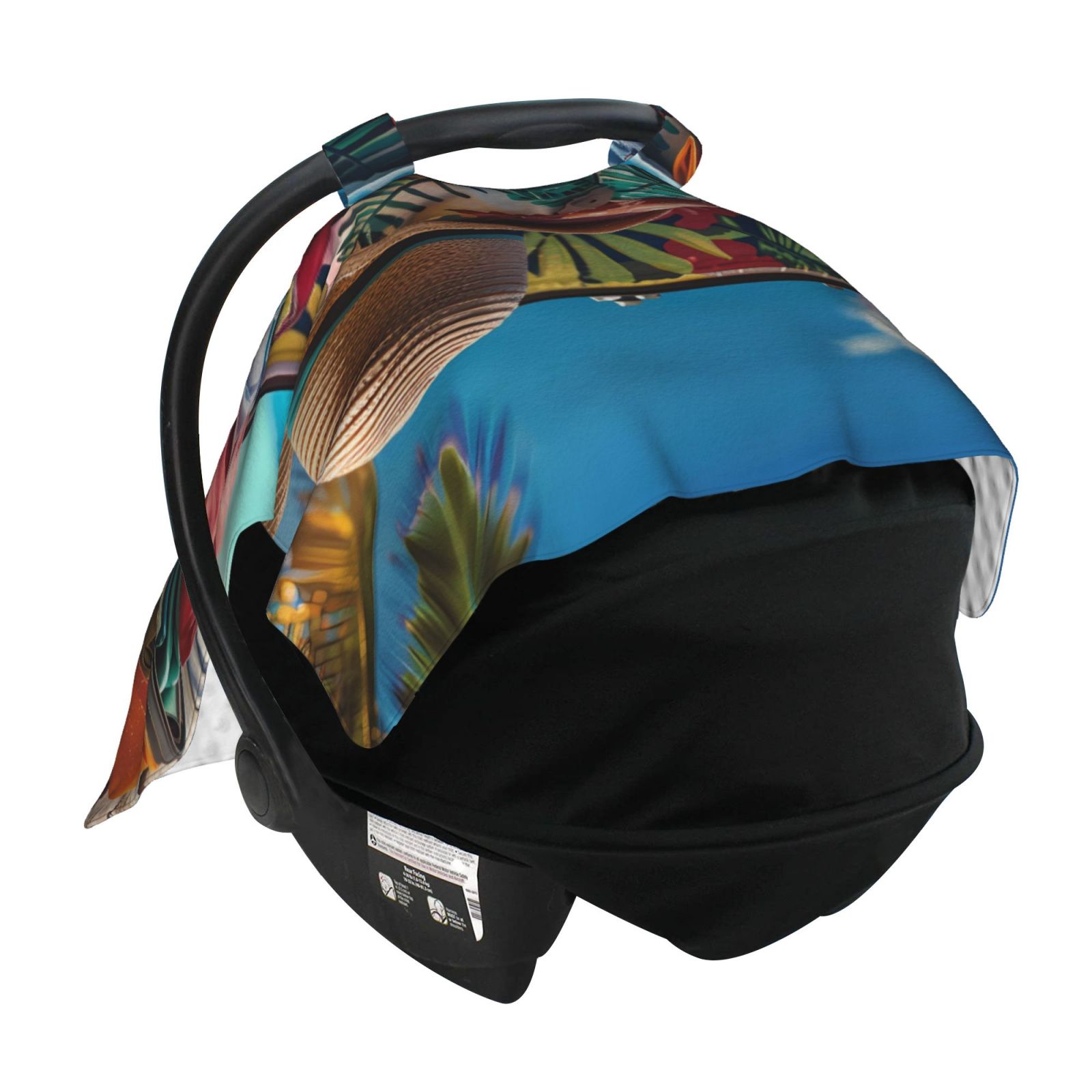 Car Seat Cover Baby - Tropical Vacation Essentials Breathable Infant Car Seat Cover for Baby Carseat, Lightweight Comfort Baby Essentials Must Haves Newborn Stuff for Girl Boy