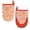 orange, variant on 2 Pcs Oven Mitts Non-Slip Cotton Mitts Set for Kitchen Baking Cooking,Boho Orange And White Floral Pattern