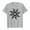 Grey, variant on Women Tops Casual Short Sleeve Round Neck Forsaken Costume Sun Symbol Premium Tri-Blend T-Shirt,Black,M