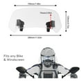 thumbnail image 2 of Acaige Adjustable Extension Windshield Motorbike Windscreen For Bmw Honda Yamaha Suzuki Kawasaki, 2 of 5