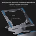 thumbnail image 4 of Langgg Ordinateur Portable Support Table Stable Support Étagère Bureau Utilisation en Alliage d'Aluminium Support de Bureau avec Refroidissement Conception, 4 of 7