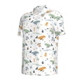thumbnail image 2 of Rocae Sea Creatures for Men's Short Sleeve Polo Shirt, Quick Drying Performance Moisture Wicking Sports Men's Golf Shirt Medium, 2 of 9