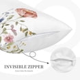 thumbnail image 3 of Honeii Watercolor Floral Pattern Decorative Throw Pillow Case - Elevate Your Couch, Sofa, or Bed with Stylish Home Decor-20"x30", 3 of 6