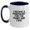White/Navy, variant on Funny Pharmacist Gifts for Men or Women, 'I Became A Pharmacist For The Money And Fame' Two Tone Coffee Mug for Graduation, Gifts from Family, Friends, or Coworkers, 11oz Ceramic Mug