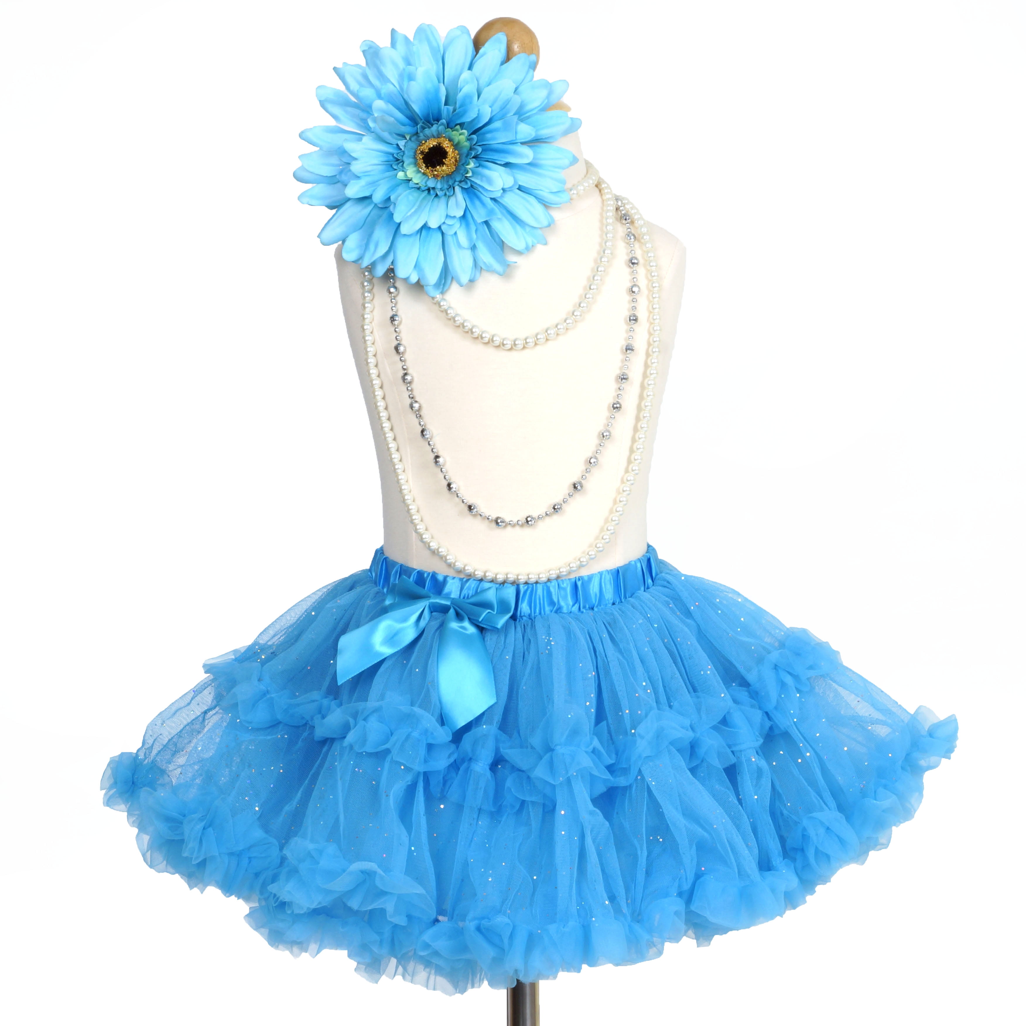 Kids XXL Tutu Girls Fancy Dress Party Gauze Ballet Dance skirt 2 Layers Costume 