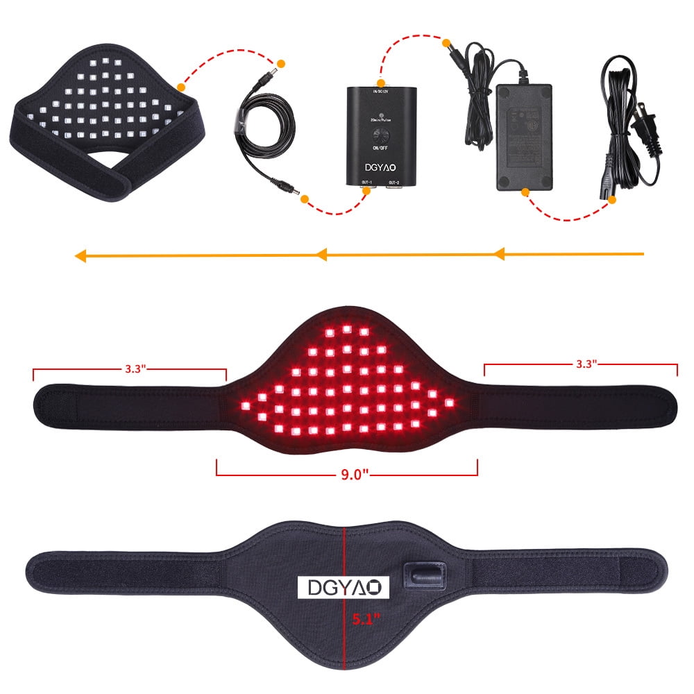 DGYAO Red Light The for Neck Wearable Infrared Light for Wrist Pad Home Use Device Portable Use