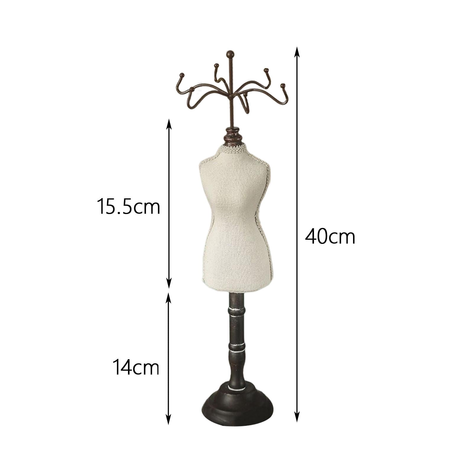Retro Mannequin Jewelry Organizer Stand Jewelry Tree Hanging Rack Holder Storage