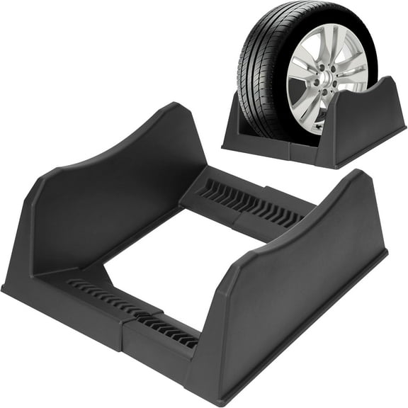 Adjustable Car Tire Display Stand Rim Holder Base Tire Carrier for Garage/ Shop/ Exhibition (Tire Not Included)