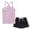 Pink, variant on BCSIOAOI Toddler 2 Piece Outfit for Girls,Cotton Solid Cami Top and Drawstring Shorts Set Black 2-3t