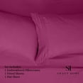 thumbnail image 5 of Sweet Home Collection 1500 Series Bed Sheets - Extra Soft Microfiber Deep Pocket Sheet Set - Berry, Twin XL, 5 of 6