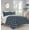 Navy/White, variant on Elegant Comfort Super Soft Quatrefoil Comforter Pattern Down Alternative Reversible 3-Piece Comforter Set,King, Black/White