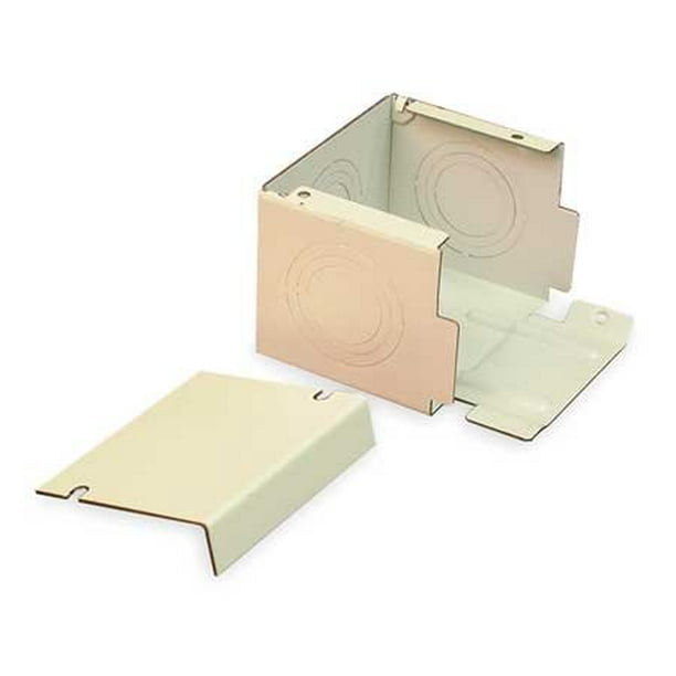 WIREMOLD V3010C Entrance End Fitting, Steel, Ivory, 3000 Series