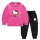 thumbnail image 5 of Hello kitty primavera y otoño nuevos niños usan pantalones de suéter para niños conjunto de dos piezas conjunto de manga larga de algodón sólido para bebé, 5 of 5
