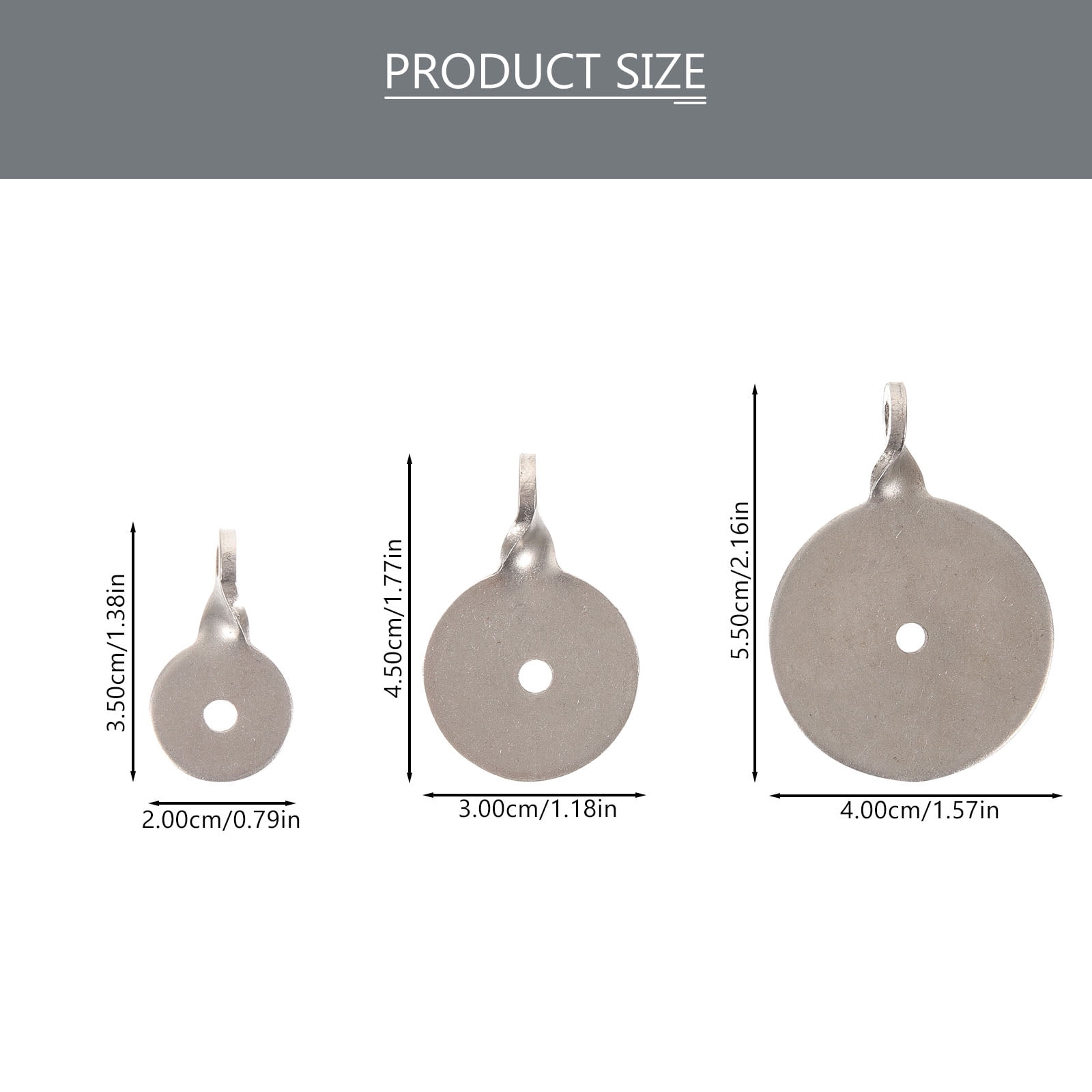 Hemobllo 6pcs Steel Gong Target Hanger Archery Target Stainless Steel Circular Outdoor Shooting