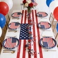 thumbnail image 4 of Independence Day Artificial Berry Star Garland, Red White Blue Patriotic Hanging Vine Decoration for Shopfront, Home, Party & Fireplace Mantel, Indoor Outdoor 4th of July Holiday Ornament, 4.92ft, 4 of 8