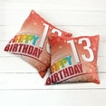thumbnail image 6 of Ambesonne Retro Throw Pillow Cover 2 Pack, Teenage Party Invitation, 16", Multicolor, 6 of 7