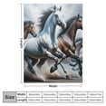 thumbnail image 4 of COMIO Horse Blanket for Women - Galloping Running Wild Horses Print Couch Throw Blanket Super Soft Plush Comfort Warm Sherpa Bed Blankets Gifts for Men Adults, 4 of 6