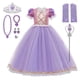 thumbnail image 1 of Disney vestido de princesa Rapunzel para niños, conjunto de disfraces enredados, ropa de fantasía para fiesta de cumpleaños, Carnaval y Halloween, 1 of 5
